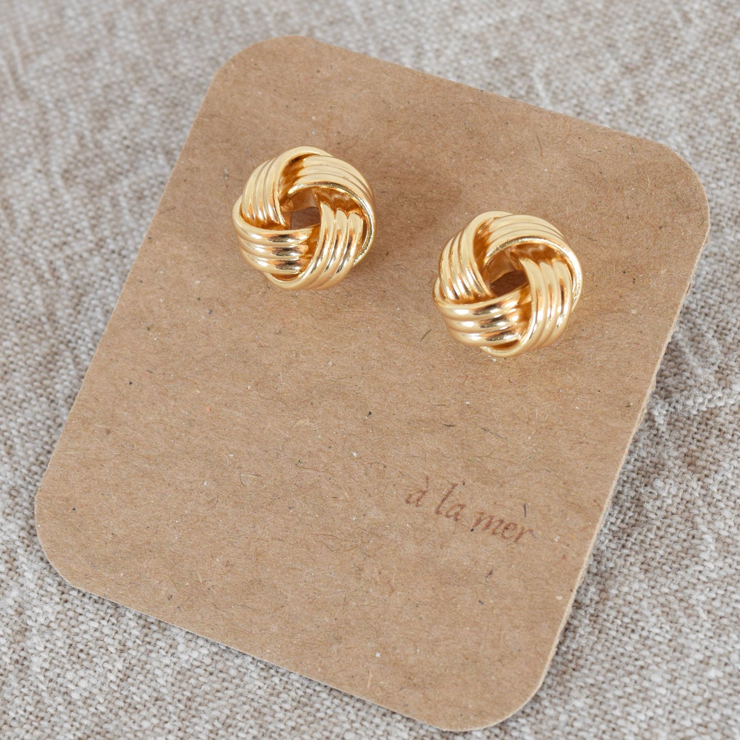 Gold Knot Stud
