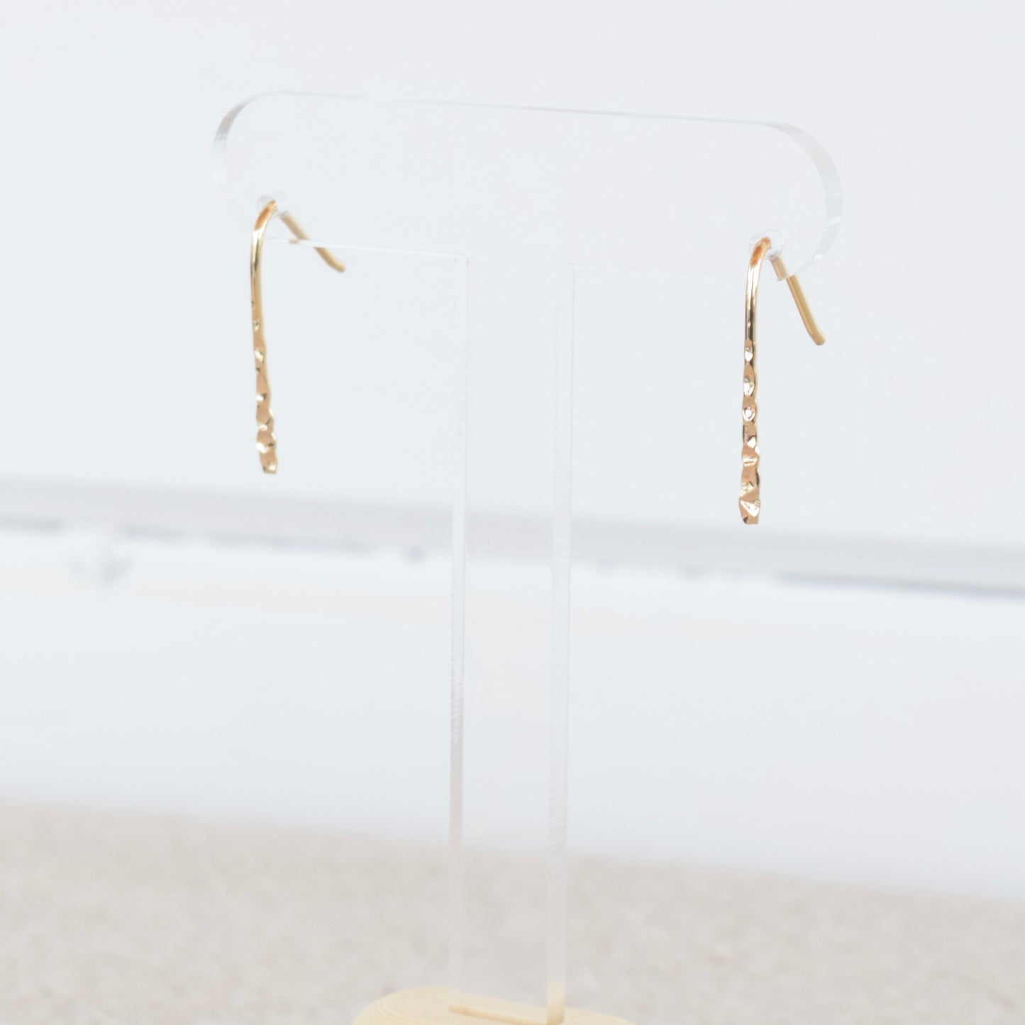 Gold Hammered Hooks #1