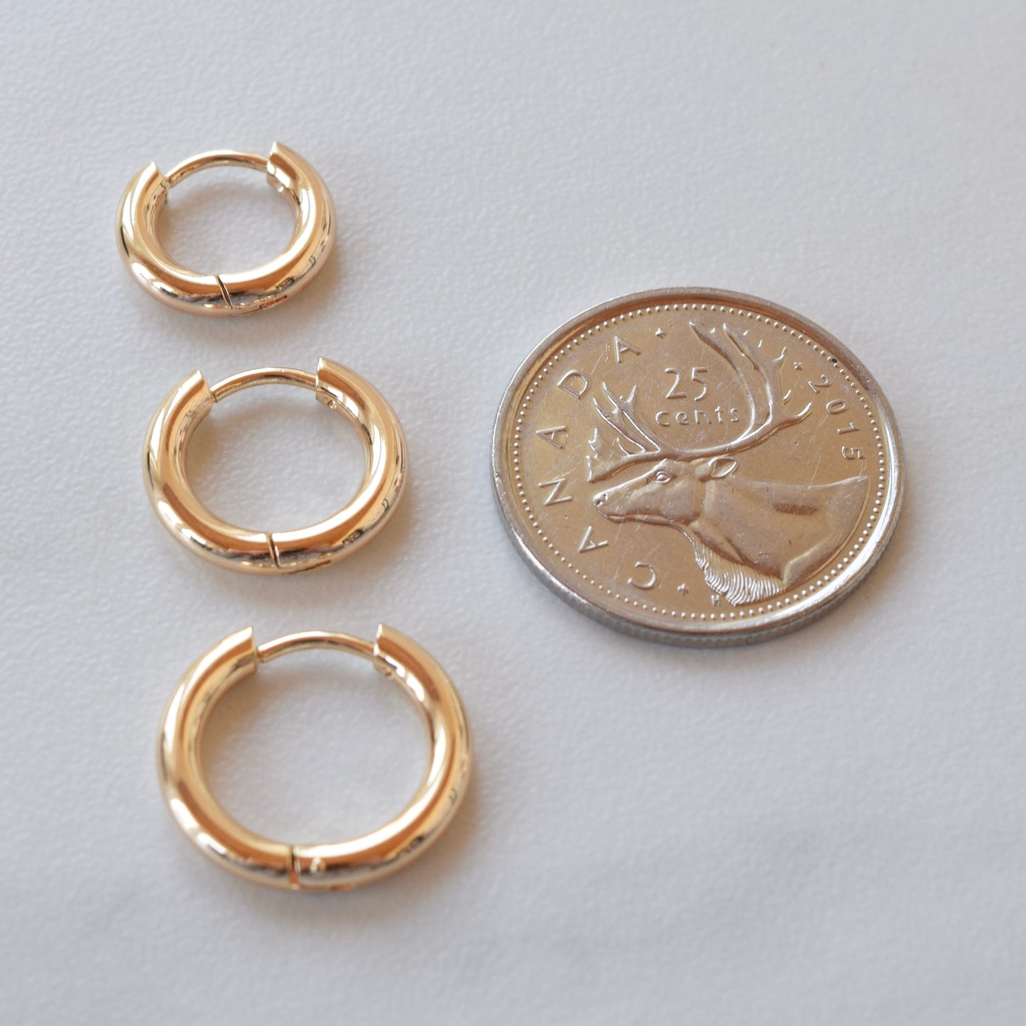*Gold Classic Thick Hoop (+ Sizes)