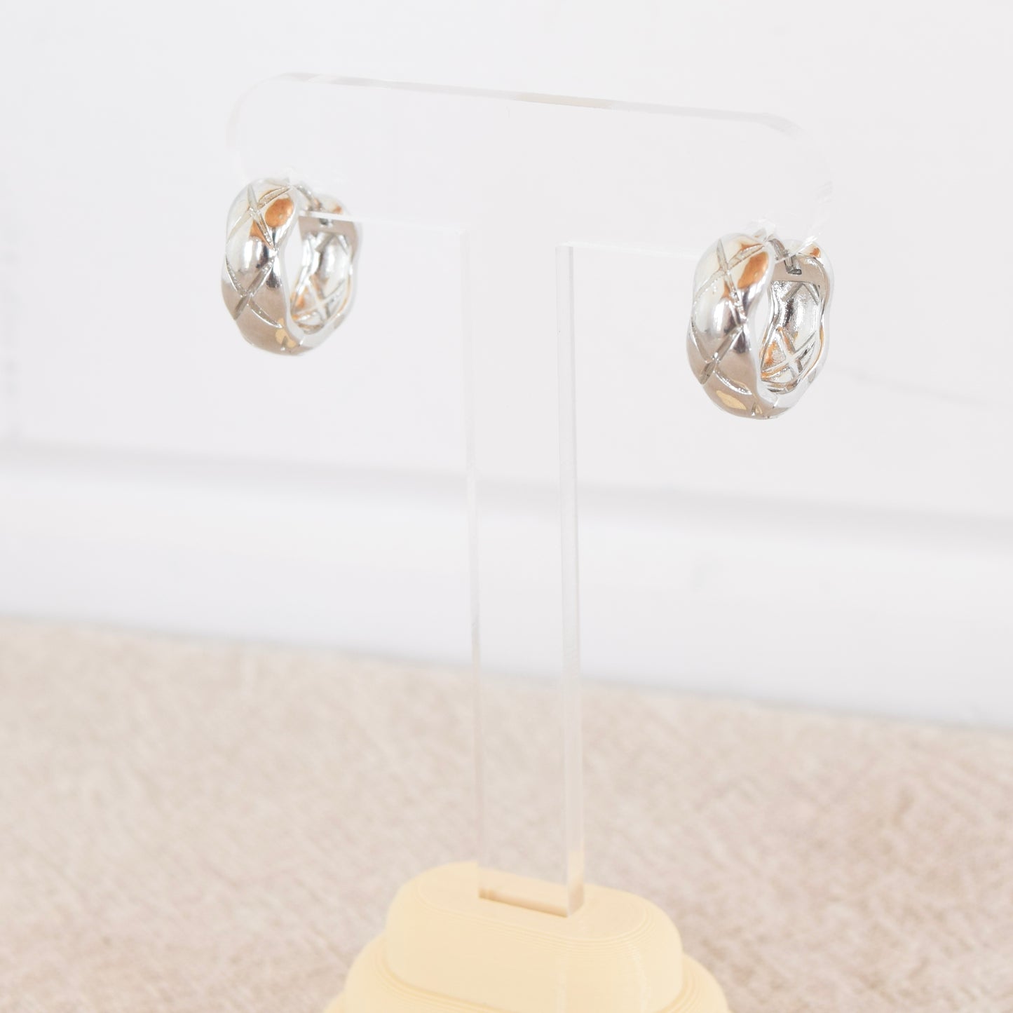 Silver Cushion Hoop