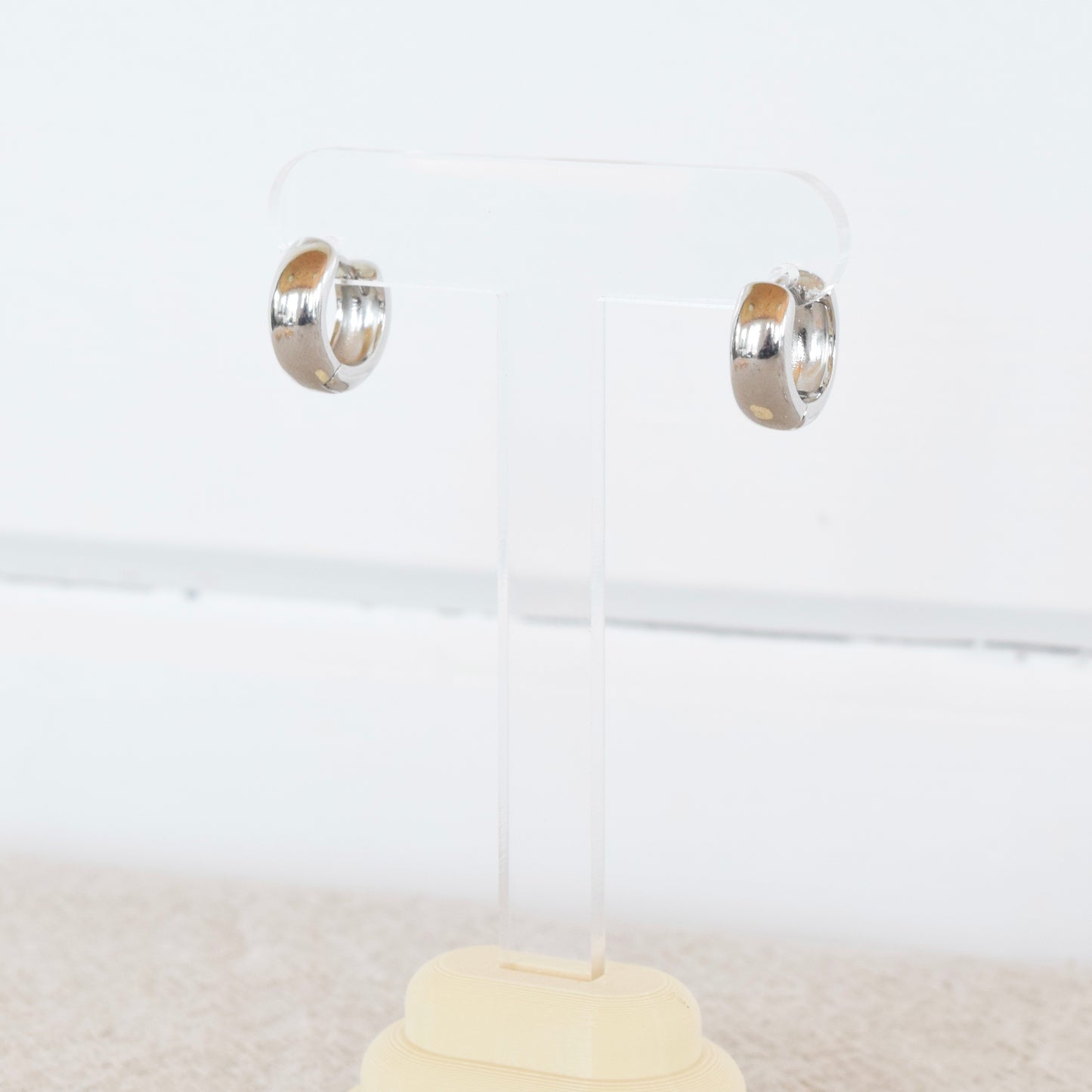Silver Chunky Hoops (+ Sizes)