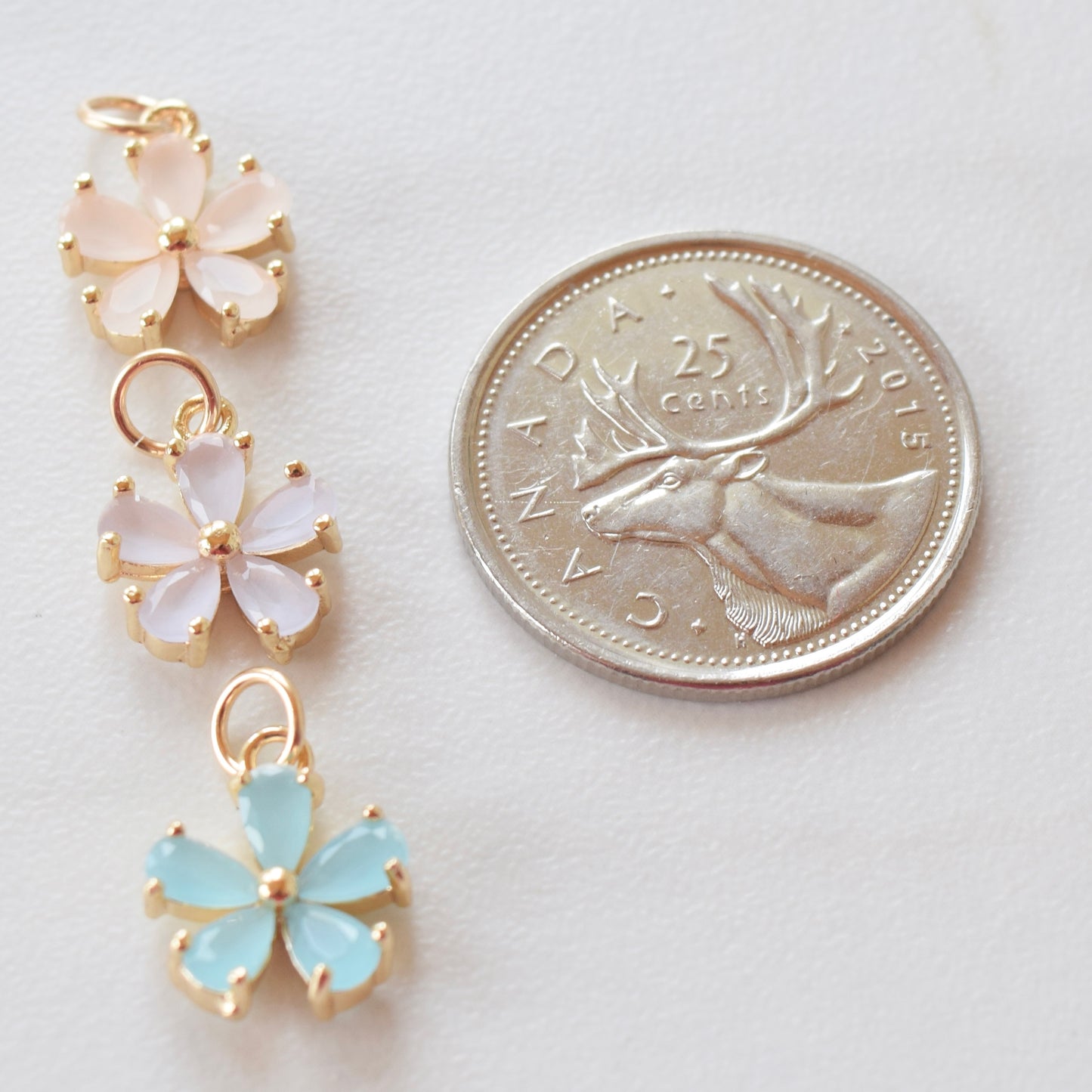 Necklace/Bracelet Charm - 5 Leaf Flower