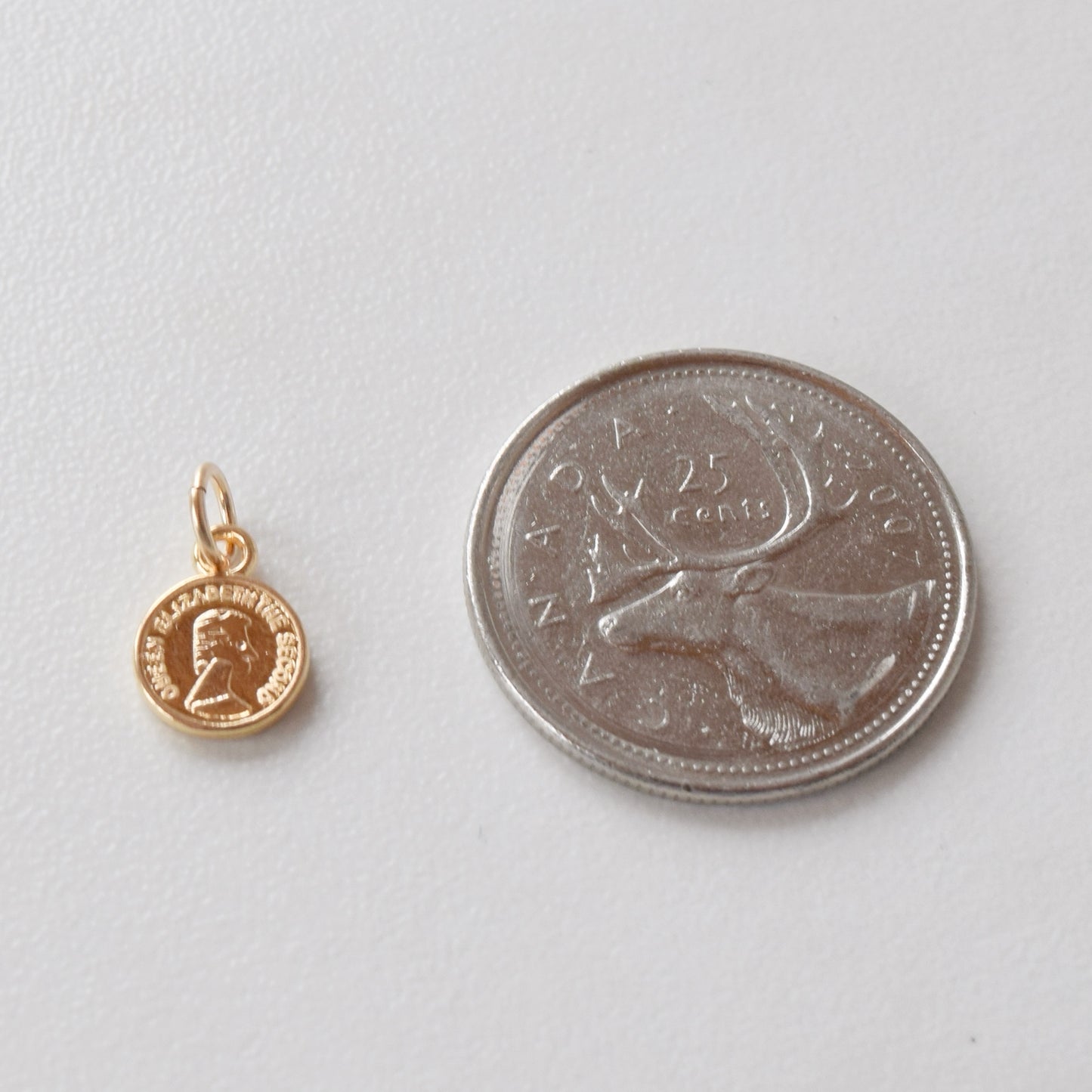 Necklace/Bracelet Charm - Small Coin