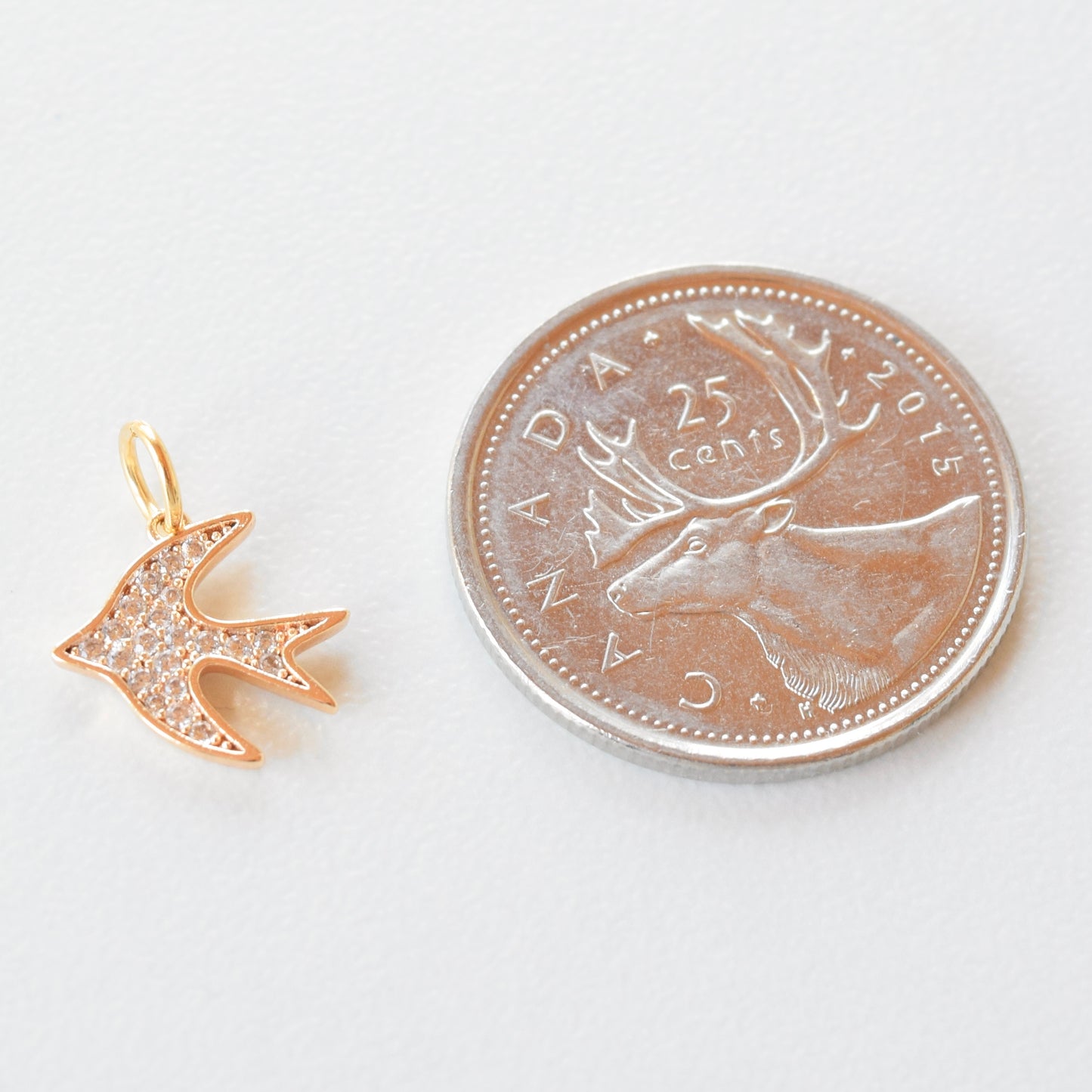 Necklace/Bracelet Charm - Pave Bird