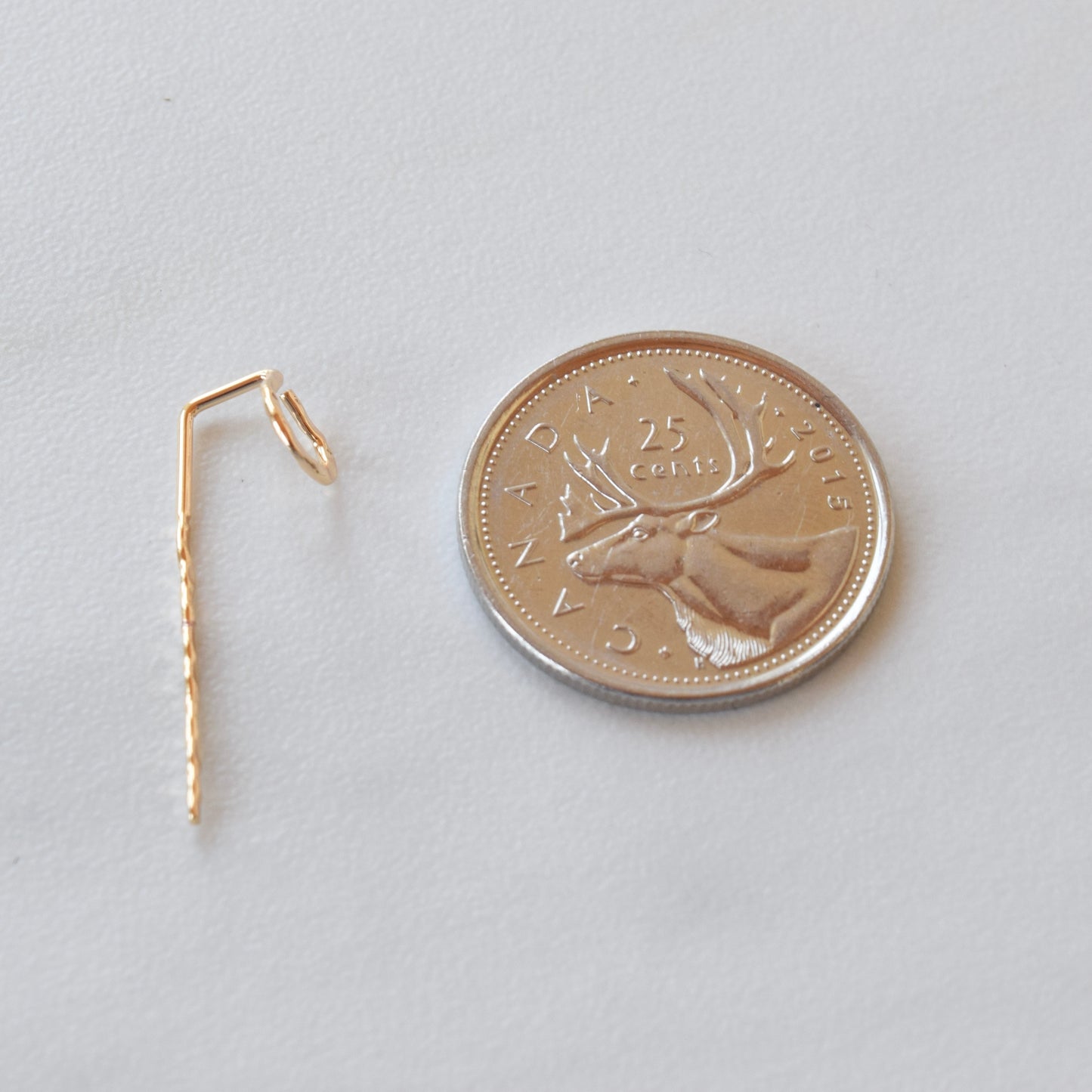 Gold Hammered Hooks #2