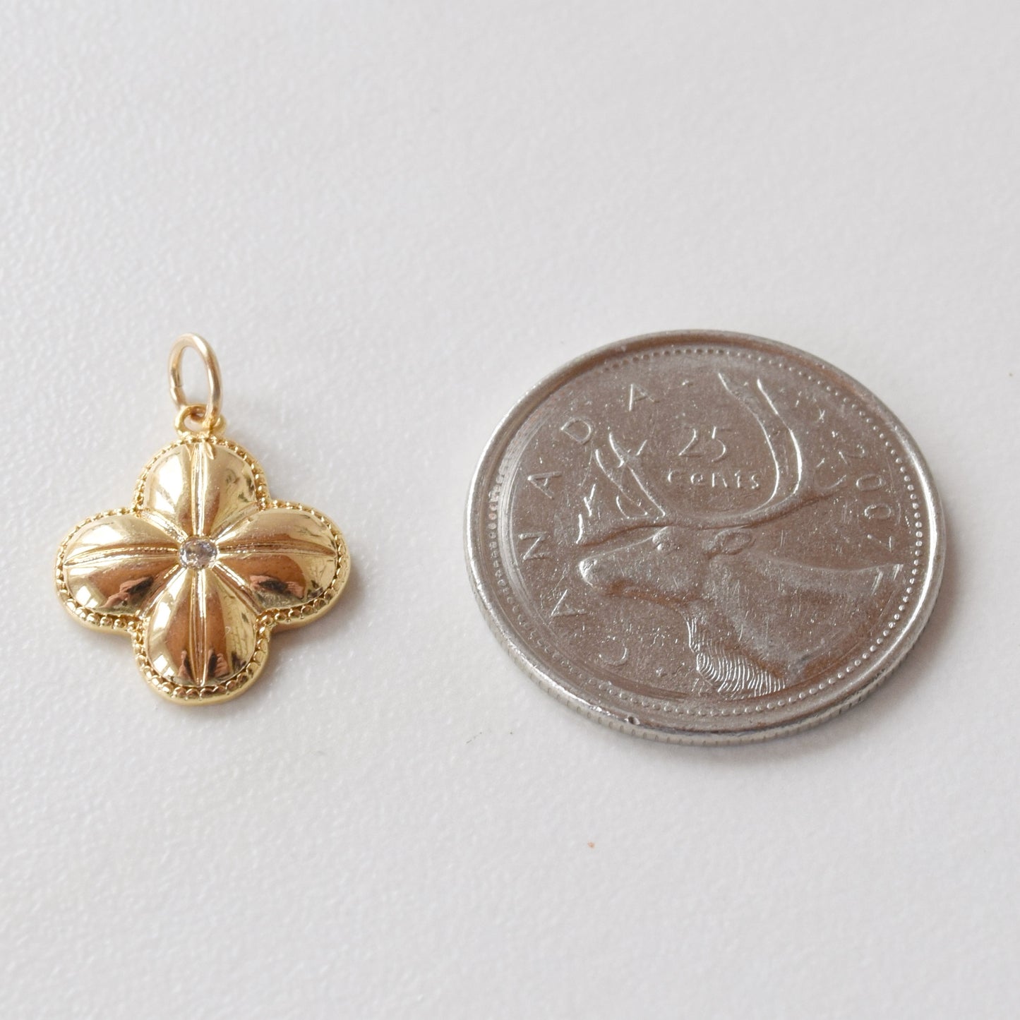Necklace Charm - Large Clover