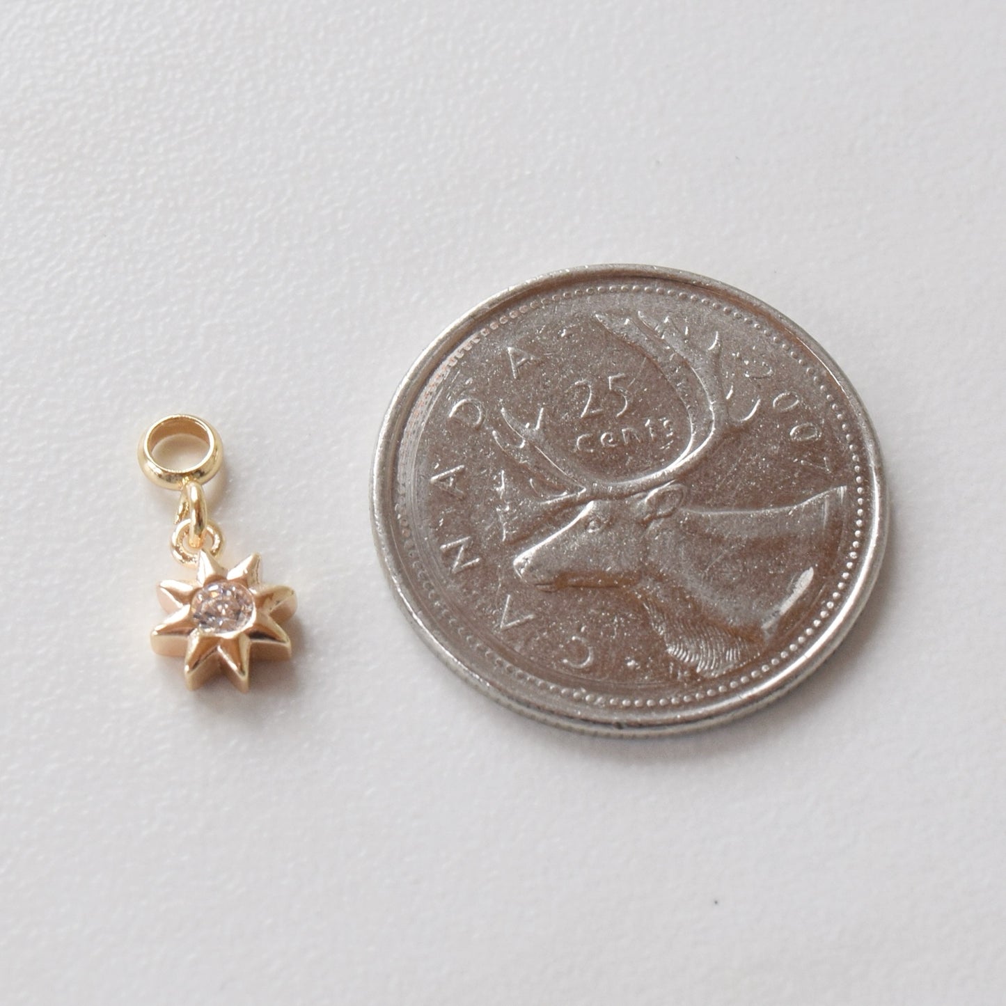 Necklace/Bracelet Charm - Pave Sun