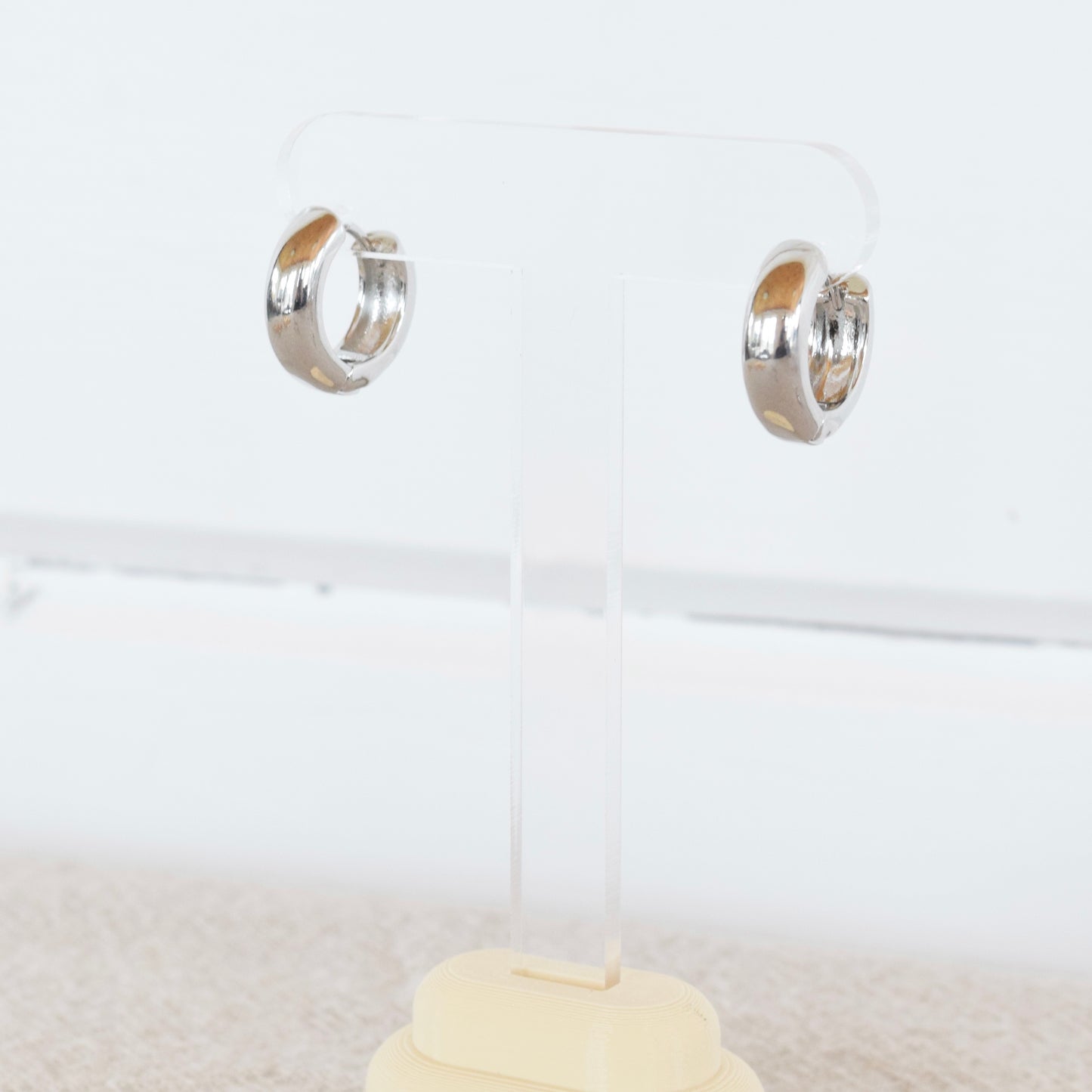 Silver Chunky Hoops (+ Sizes)