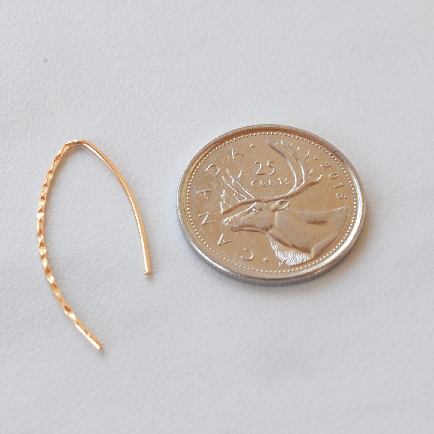 Gold Hammered Hooks #3
