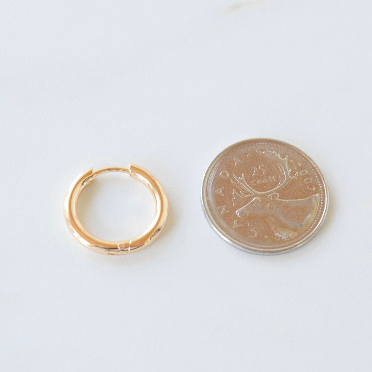 *Gold Classic Thick Hoop (+ Sizes)