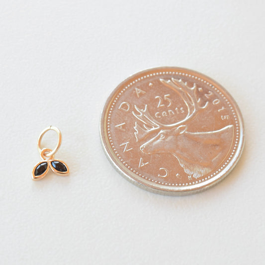 Necklace/Bracelet Charm - Black Pedals