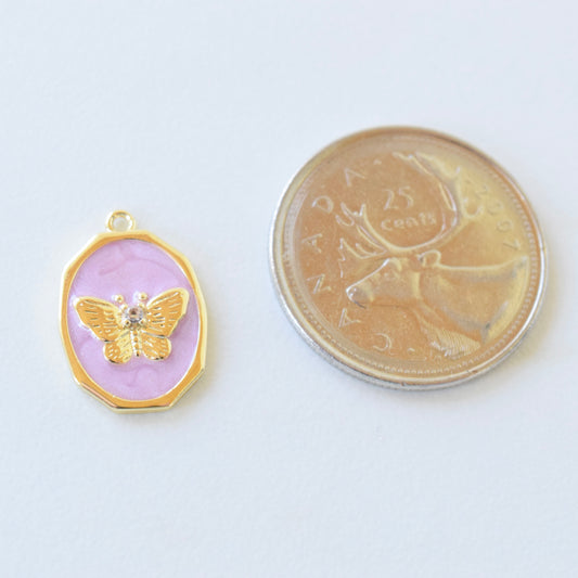 Necklace Charm - Enamel Butterfly