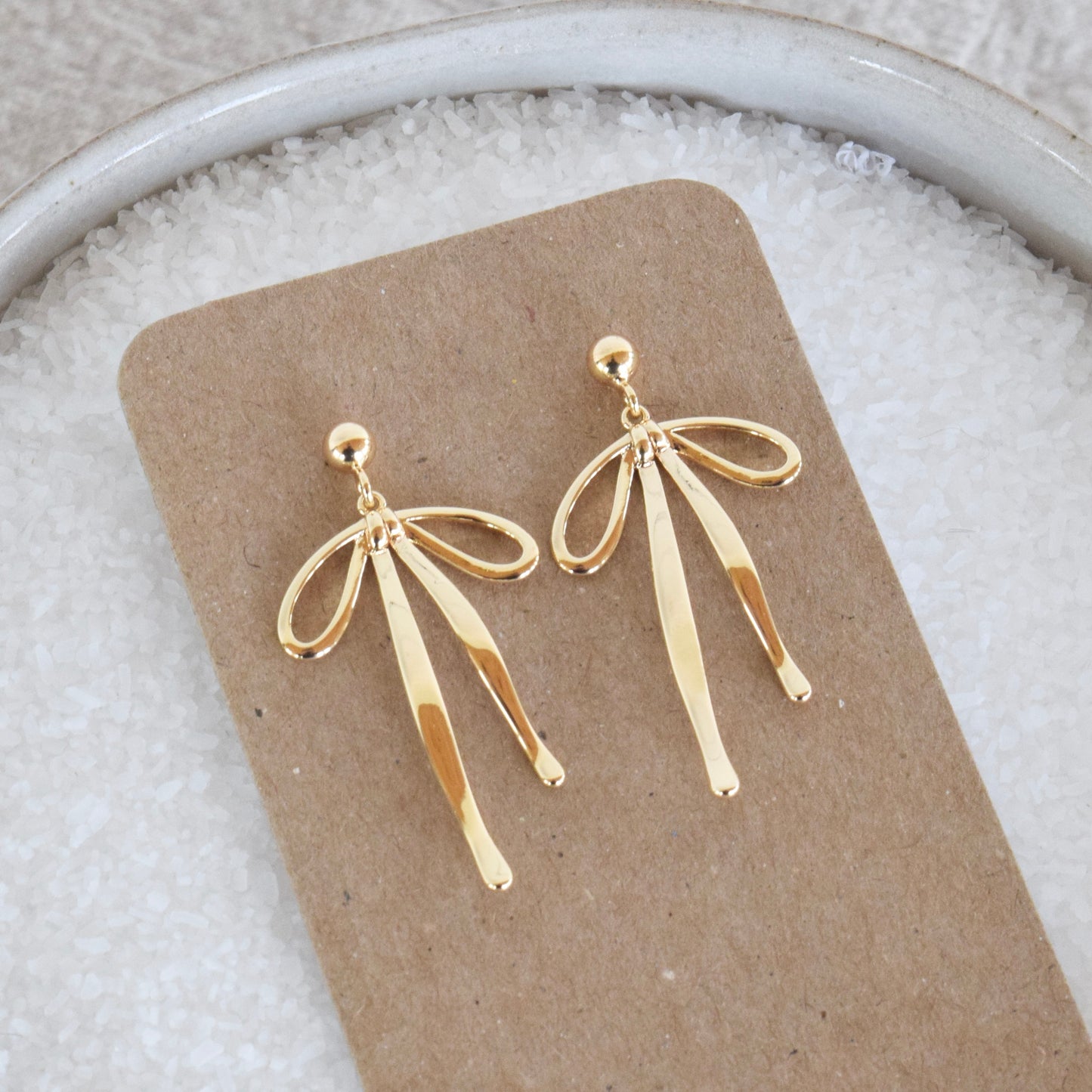 Large Bow Stud