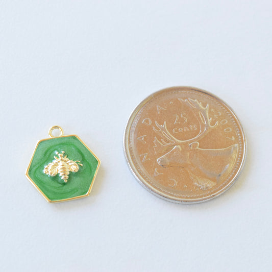 Necklace Charm - Enamel Bee