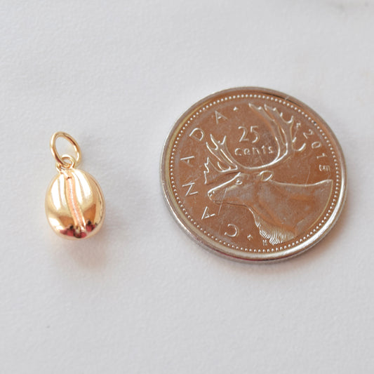 Necklace/Bracelet Charm - Coffee Bean