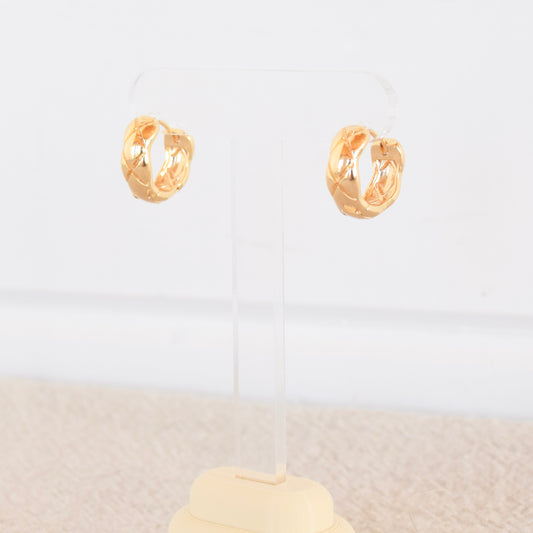 Gold Cushion Hoop