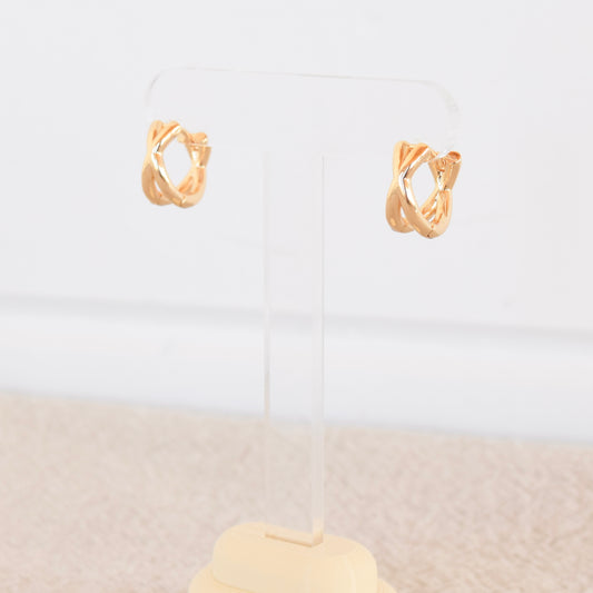 Gold X Hoops (+ Sizes)