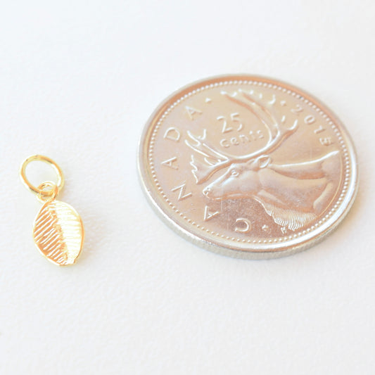 Hoop Charm - Leaf