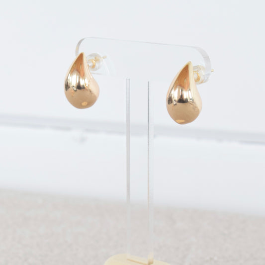 Gold Teardrop Studs