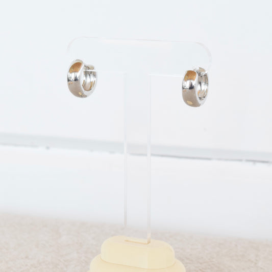 Silver Chunky Hoops (+ Sizes)