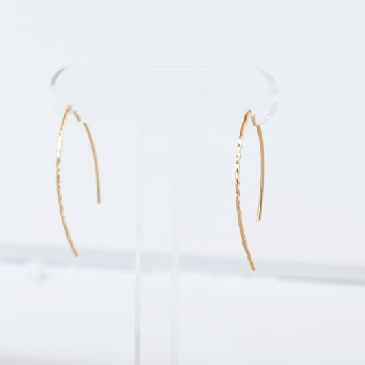 Gold Hammered Hooks #3