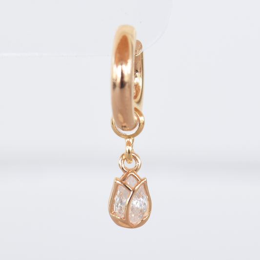 Hoop Charm - Tulip