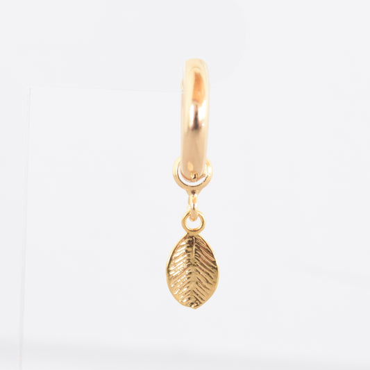 Hoop Charm - Leaf