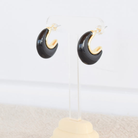 Gold Resin Hoops (+ Colours)