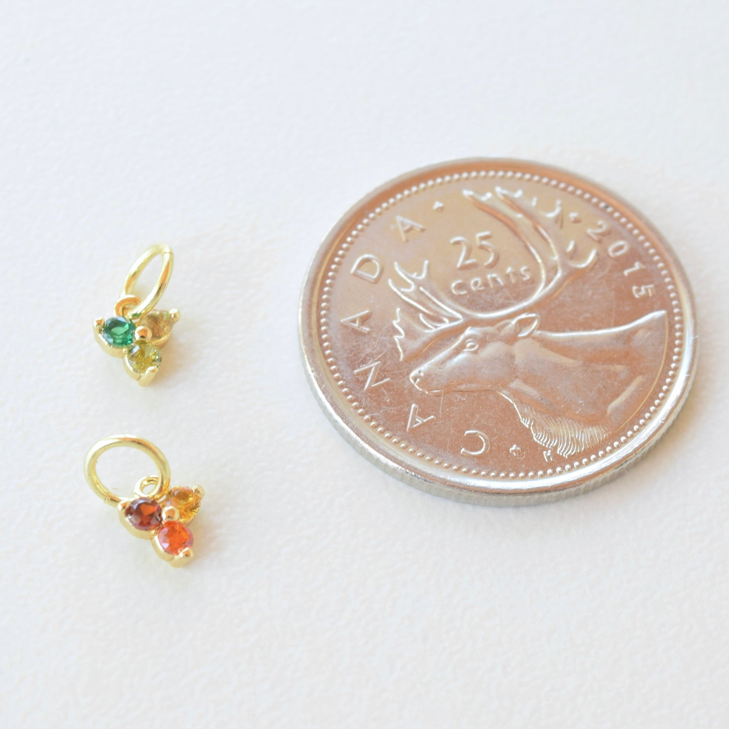 Necklace/Bracelet Charm - Tri Leaf Flower (Fall)