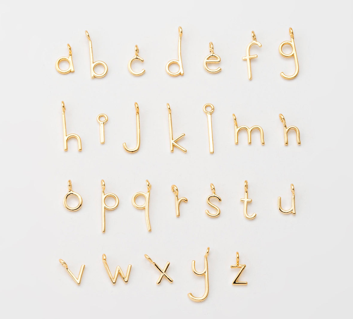 Necklace/Bracelet Charm - Lowercase Initial