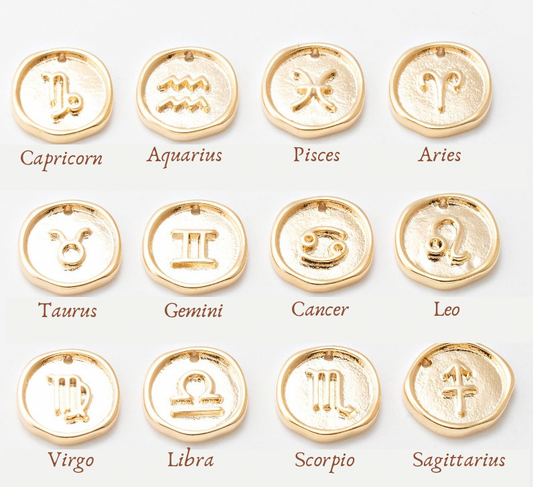 Necklace/Bracelet Charm - Wax Zodiac