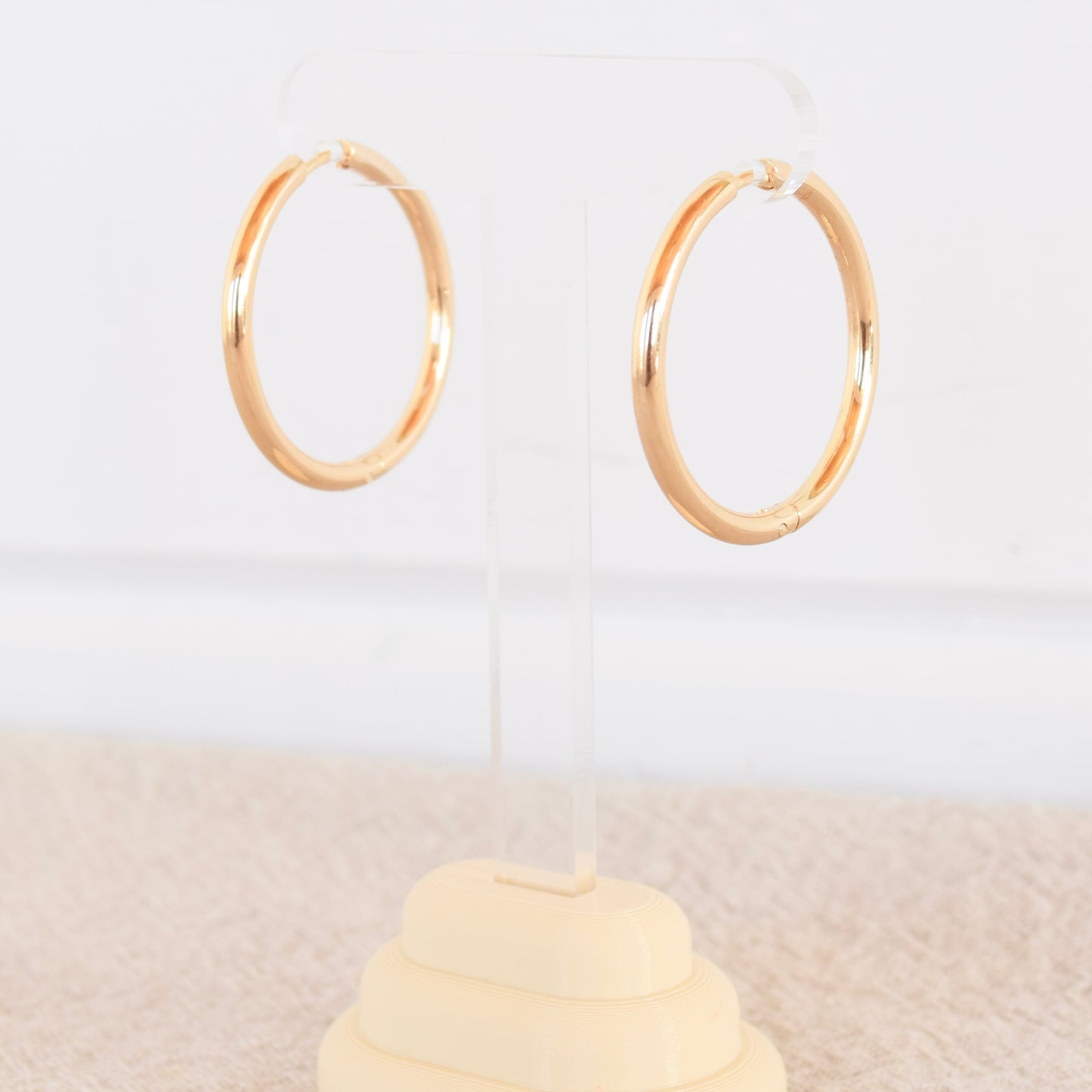 Gold Large Classic Hoops