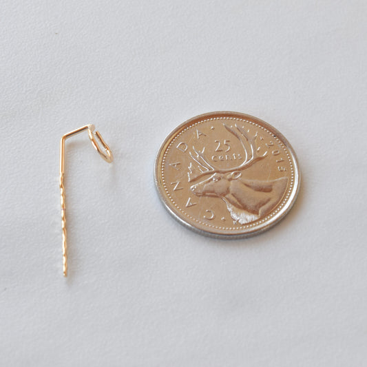 Gold Hammered Hooks #2