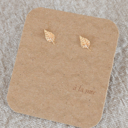 Gold Leaf Stud
