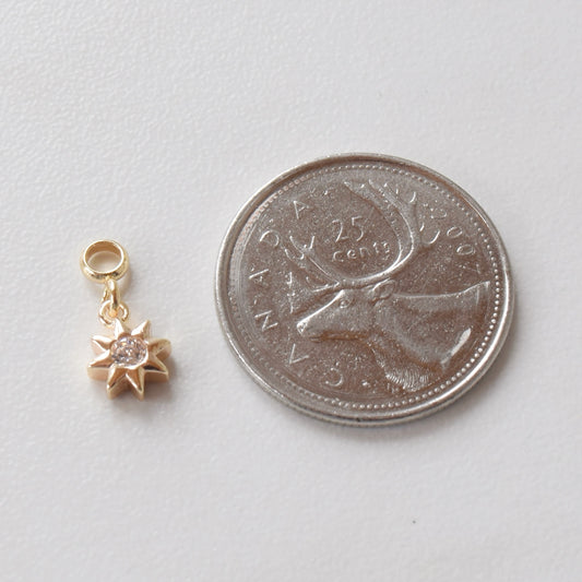 Necklace/Bracelet Charm - Pave Sun