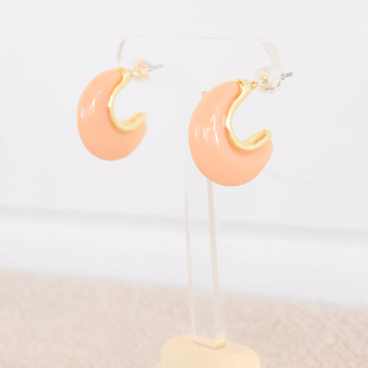 Gold Resin Hoops (+ Colours)