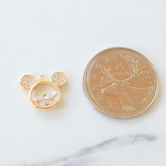 Necklace/Bracelet Charm - Pave Mickey