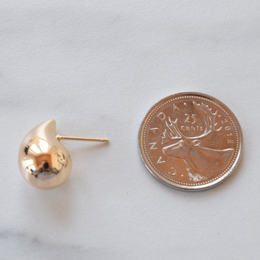 Silver Teardrop Studs