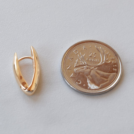 Gold V Hoops