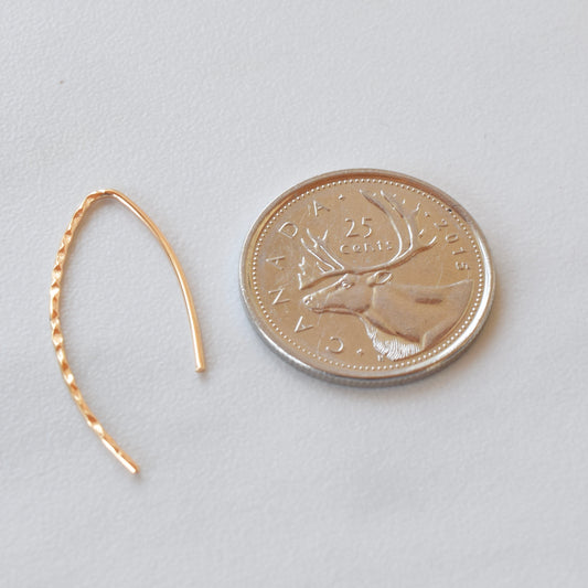 Gold Hammered Hooks #3