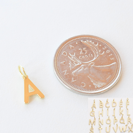 Necklace/Bracelet Charm - Simple Initial