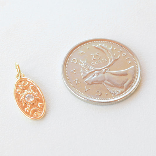 Necklace/Bracelet Charm - Oval Pendant