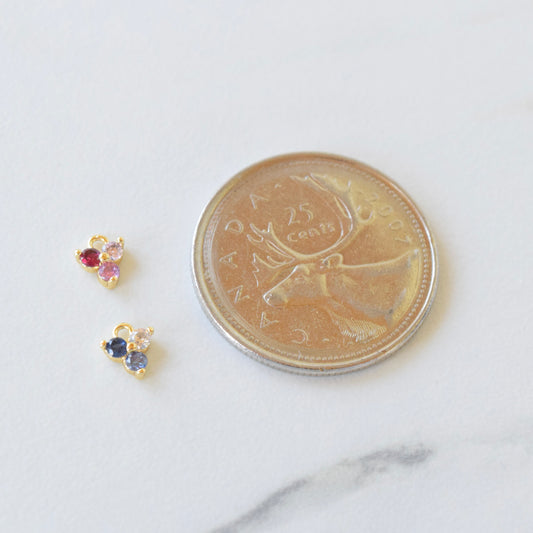 Necklace/Bracelet Charm - 3 Leaf Flower